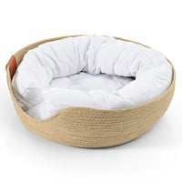 Basket with bottom and side pillow